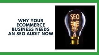 Why Your Ecommerce Business Needs an SEO Audit Now