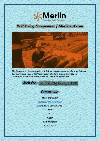 Drill String Component