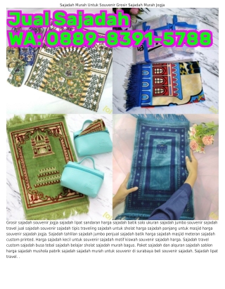 O889–8౩9l–5ᜪ88 (WA) Sajadah Murah Sajadah Halus