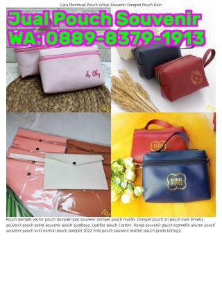 Ô889.8ᣮ79.l9lᣮ (WA) Pouch Dari Kulit Bahan Pouch Souvenir