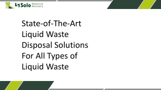 Liquid Waste Disposal Solutions For All Types of Liquid Waste_