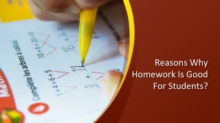 Reasons Why Homework Is Good For Students_