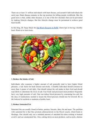 How Can One Keep their Heart Healthy_ Important Tips