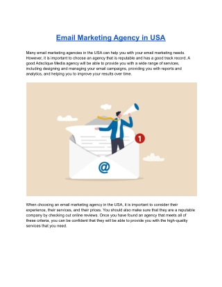 Email Marketing Agency in USA