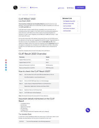 CLAT Result 2023 - Check Your Scores and Get Admission Updates  | Law Wallah by
