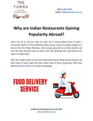 Why are Indian Restaurants Gaining Popularity Abroad?