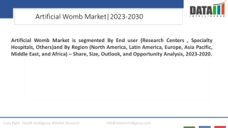 Artificial Womb Market Trends and Outlook 2023-2030