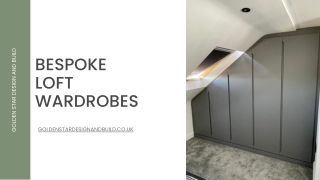 Luxury Bespoke Loft Wardrobes