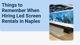 Led Screen Rentals Naples