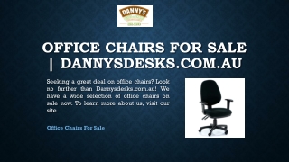 Office Chairs for Sale | Dannysdesks.com.au