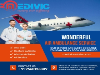 Medivic Aviation Air Ambulance Service in Dibrugarh - Safe Patients Life