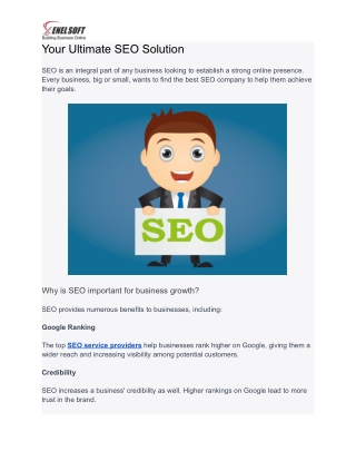 Your Ultimate SEO Solution
