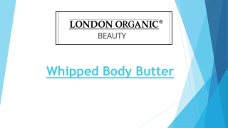 Whipped Body Butter