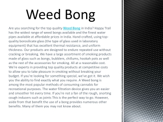 Weed Bong