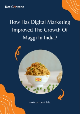 Guide To The Growing Journey Of Maggi With Digital Marketing Process