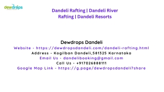 Dandeli Rafting | Dandeli River Rafting | Dandeli Resorts
