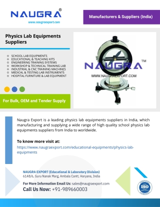 Physics Lab Equipments Suppliers