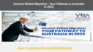 General Skilled Migration - Your Pathway to Australia in 2023