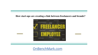 How start-ups are creating a link between freelancers and brands?