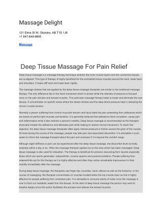 Massage Delight