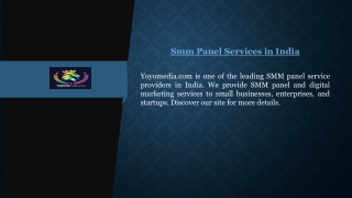 Smm Panel Services in India