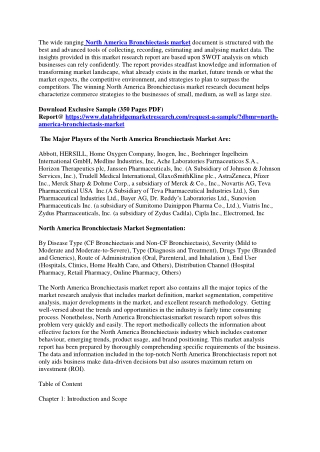 North America Bronchiectasis Market