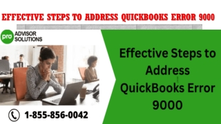 Effective Steps to Address QuickBooks Error 9000