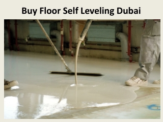 Buy Floor Self Leveling Dubai