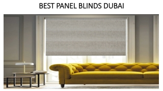 Best Panel Blinds In Dubai