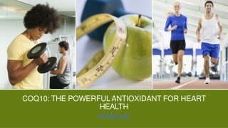 CoQ10 The Powerful Antioxidant