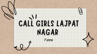 Call Girls Lajpat Nagar