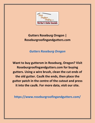 Gutters Roseburg Oregon | Roseburgroofingandgutters.com