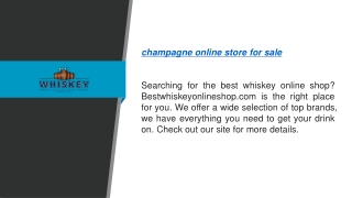 Champagne Online Store For Sale  Bestwhiskeyonlineshop.com