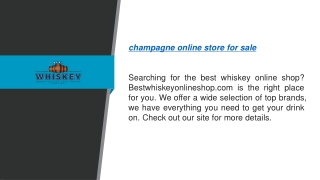 Champagne Online Store For Sale  Bestwhiskeyonlineshop.com
