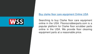 Buy Clarke Floor Care Equipment Online USA  Floorscrubberparts.com