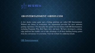 Ob Entertainment  Ob9my.com