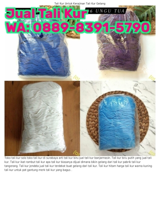 Ö88ᑫ~8Зᑫ1~57ᑫÖ (WA) Tali Kur Gantungan Pot Toko Tali Kur Solo