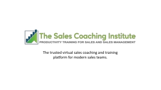 The Trusted Sales Coaching & Training Platform