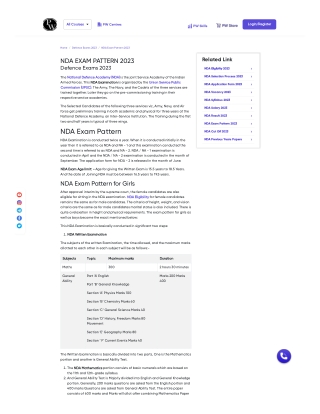 NDA Exam Pattern 2023 | Download PDF