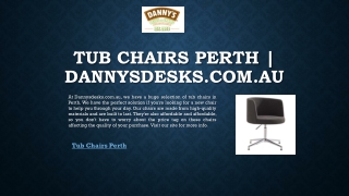 Tub Chairs Perth | Dannysdesks.com.au