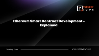 Ethereum Smart Contract Development - Explained