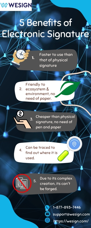 5 benefits of electronic signature