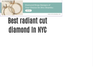 Best radiant cut diamond In NYC