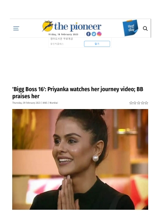 'Bigg Boss 16' Priyanka watches her journey video; BB praises her