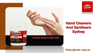 Hand Cleaners And Sanitisers Sydney