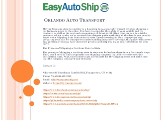 Orlando Auto Transport