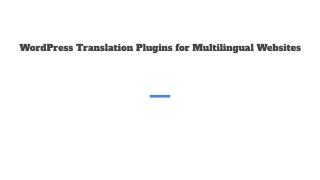 Best Translation Plugin for WordPress