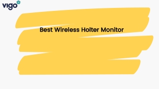 Best Wireless Holter Monitor - Vigocare.com