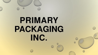 End Your Search for Plastic Bag Manufacturers at Primary Packaging Inc.!