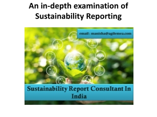 An in-depth examination of Sustainability Reporting